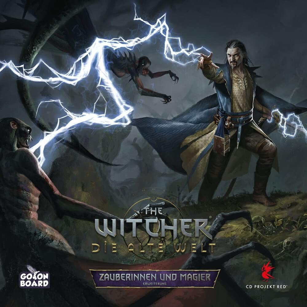 Go on Board, The Witcher: The Old World – Vrăjitoare și Vrăjitori, Expansiune, Joc pentru experți, Joc de societate, 1-5 jucători, Vârste 14+, 90-150 de minute, Germană