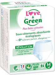Lenjerie intimă absorbantă pentru adulți, hipoalergenică și ecologică, mărimea M, 8 bucăți