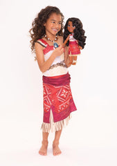 Disney - Vaiana 2 – Singende Puppe Vaiana, beweglich - Größe 35 cm – polynesisches Outfit – Frisierbares Haar – Spielzeug für Mädchen ab 3 Jahren