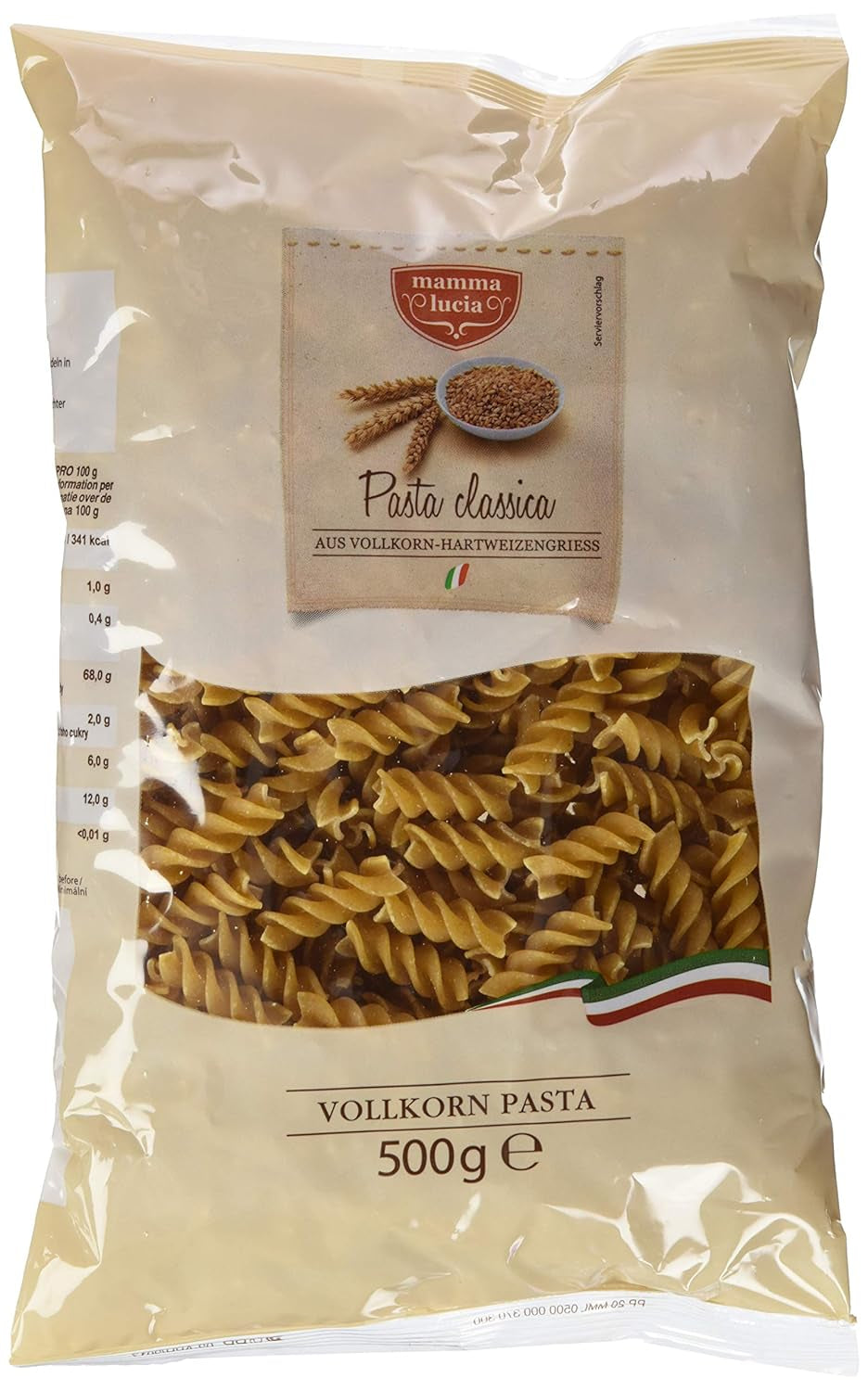 Paste spiralate din cereale integrale, 500 g