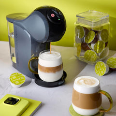 NESCAFÉ DOLCE GUSTO DeLonghi Dolce Gusto Genio S EDG226.A, Espressor cu capsule, inclusiv 3 capsule, design compact, tavă de scurgere reglabilă, 0,8 l, rezervor de apă detașabil, 1470 W, Antracit