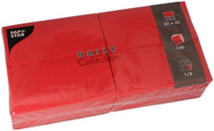 PAPSTAR 150 șervețele "Daily Collection" 1/8-fold 32 Cm X 32 Cm Roșu