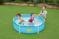 Bestway My First Frame Pool, piscină pentru copii, 152 x 38 cm, 56283, albastru, 152 x 152 x 38 cm