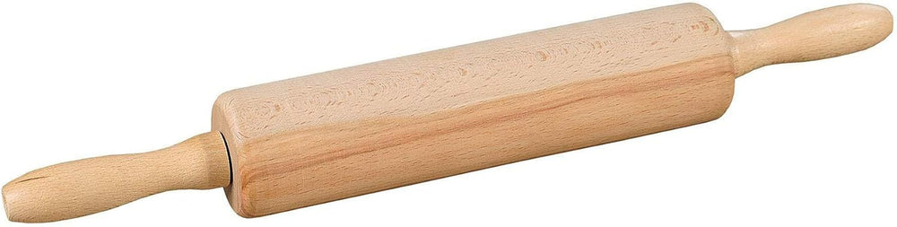 KESPER | Sucitor din lemn de fag – certificat FSC® | Rolă de copt cu ax metalic și rulment de alunecare | Lungime totală: 44 cm - Ø 6,3 cm | Rolă de 25 cm | 69374