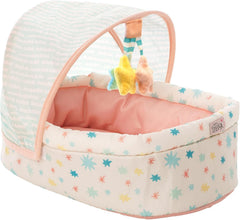 Stella Collection Weiches Babypuppenbett mit abnehmbarem Baldachin und Handy für 30,48 cm bis 38,1 cm Babypuppen, Klein