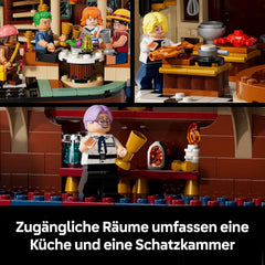 LEGO ONE PIECE - Baratié, das Schwimmende Restaurant - Bauset für Erwachsene - Modellbau mit detailliertem Innenraum sowie 10 Minifiguren inkl. Luffy, Nami & Sanji - Anime Geschenk für Fans - 75640
