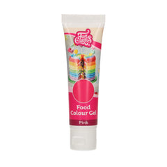 Funcakes Gel Colorant Alimentar Roz: Colorant alimentar foarte concentrat pentru aluat, cremă, fondant și marțipan. Dozare ușoară. Picătură individuală pentru a crea culori vibrante. Halal. 30 g.