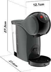 NESCAFÉ DOLCE GUSTO DeLonghi Dolce Gusto Genio S EDG226.A, Espressor cu capsule, inclusiv 3 capsule, design compact, tavă de scurgere reglabilă, 0,8 l, rezervor de apă detașabil, 1470 W, Antracit