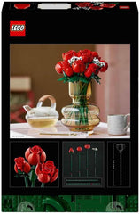 LEGO Botanicals Rosenstrauß - Set aus Kunstblumen für Erwachsene - mit 12 künstlichen Rosen & 4 Zweigen Schleierkraut - DIY Deko zum Bauen - Geschenkidee zum Muttertag - 10328