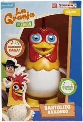 BANDAI GM85005 - Bauernhof Zenon Ballongo Bartolito-Puppe, Mehrfarbig, interaktive Lauf- und Tanzpuppe, Spielzeug mit Musik für Kinder, Party, Geburtstag