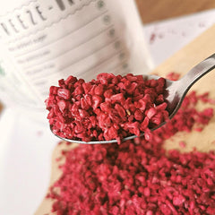 Bucăți de zmeură liofilizate | Fructe liofilizate liofilizate | Zmeură liofilizată fără gluten | Zmeură liofilizată | ZingyZoo (100g) Produse deshidratate Naty Shop