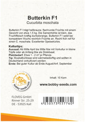 Butterkin F1 Kürbissamen Von Bobby-Seeds Portion
