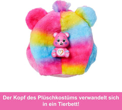 Barbie Cutie Reveal Puppe mit Accessoires, Glücksbärchis-Serie 2, Togetherness-Bärchi mit 10 Überraschungen, einschließlich Farbwechsel und Mini-Bärchi, JFV60
