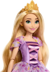 Mattel Disney Prinzessin Geburtstagsfeier Rapunzel Deluxe Modepuppe, inspiriert vom Disney-Film Rapunzel Neu verföhnt“, Geschenke für besondere Anlässe für Kinder und Sammler, HYC38