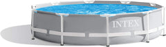 Set piscină Prism Rondo Frame - Ø 305 x 76 cm, gri deschis și capac rotund - Ø 305 cm - Pentru metal și cadru Prism