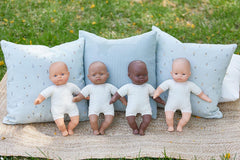 Miniland Dolls: asiatische Babypuppe, 32 cm, mit weichem Stoffkörper, in Geschenkbox, Natur, 31366