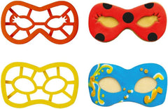 0255136 Set de forme pentru biscuiți cu mască de carnaval, Setul ideal pentru realizarea decorațiunilor din fondant sau cauciuc, Fabricat în Italia, Design original. Pachet de 2 piese.