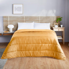 Pikolin Home - Plapumă reversibilă 300 G - umplutură nordică bicoloră - pentru pat 100/105 - confortabilă, caldă, respirabilă, verde, 180 X 220 cm Plapumi si pilote Naty Shop