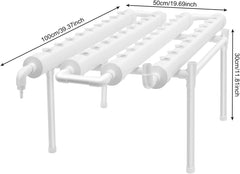 Hidroponică, verticală, 1 strat, 36 de poziții, turn hidroponic, 3,5 x 4,5 cm, coș pentru hidroponică, grădină, verticală, cutie de creștere, set complet, experiment hidroponic