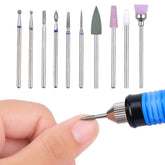 10 Stück Nagelbohrer Bits, Nagelfräser, Wolframlegierung Nagelfräser Bits, Professioneller Nagelfräser, Gelnägel Zubehör Nageldesign Zubehör Für Maniküre Pediküre Entfernen Nail Art