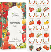Tomaten Samen Set : 12 Sorten Tomatensamen Für Garten Und Balkon – Tomaten Anzuchtset – Tomatensamen Alte Sorten – Garten Geschenk Set – Alte Tomatensorten Owngrown