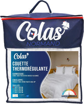 COLAS NORMAND Plapumă termoregulatoare, Cool In, Temperat, 140 X 200 Cm, Transpirație, Ventilație optimă, 100% percale, Fresh Feel, Franceză, 53130255, Alb Plapumi si pilote Naty Shop Alb 140X200 Cm
