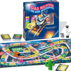 Ravensburger 26772 - Hipopotam pe un roller coaster - Joc de societate pentru întreaga familie, joc pentru adulți și copii cu vârsta cuprinsă între 10 și 99 de ani, pentru 3-12 jucători - Joc de petrecere, joc de Revelion