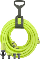 Set furtun de grădină cu racord rapid, 1/2 in. x 50 ft., durabil, ușor, sigur pentru apă potabilă – hfzg12050qn