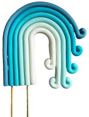 Decoratiune comestibila din zahar, Curcubeu Decoratiuni din Pasta de Zahar Nati Shop
