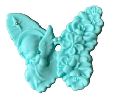 Decoratiune comestibila din zahar, Fluture cu inger Decoratiuni din Pasta de Zahar Nati Shop
