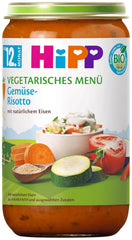 HiPP Mese Organice de la 12 luni Risotto cu Legume, pachet de 6