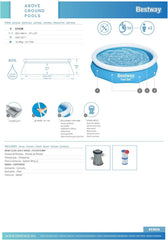 Piscină gonflabilă Bestway 305 x 66 cm albastră 3200 L
