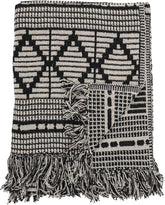 Cuvertură de pat Bloomingville, negru, bumbac, 160cm Paturi si Cuverturi Bloomingville Negru 160cm