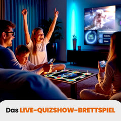 Outsmarted – Jocul de societate cu quiz digital | Copii, adolescenți și adulți | Seară de jocuri de generație următoare pentru familie și prieteni | 2–24 de jucători | Vârste 8+ | Peste 10.000 de întrebări