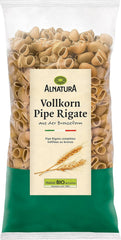 Paste integrale organice Pipe Rigate, vegane, 500 g