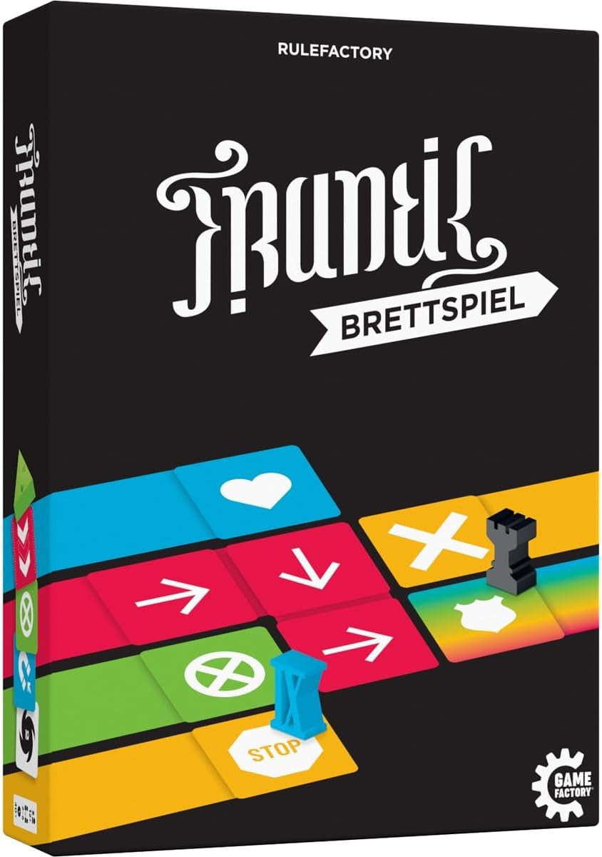 Game Factory 646076 Joc de societate Frenetic, jocul de curse pe ascuns, un joc de petrecere obraznic pentru 2-6 jucători cu vârsta de 12 ani și peste