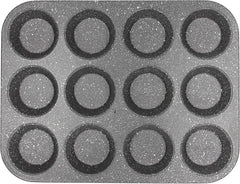 Pure Roq Muffinform Für 12 Muffins, Aluminium, Schwarz Matrite si tavi pentru copt Naty Shop