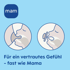 Suzete MAM Original, pachet de 2, suzete pentru bebeluși prietenoase cu dinții, fabricate din materiale sustenabile și bioregenerabile, tetine din silicon MAM SkinSoft, cu cutie pentru suzetă, 6-16 luni, verde/bej