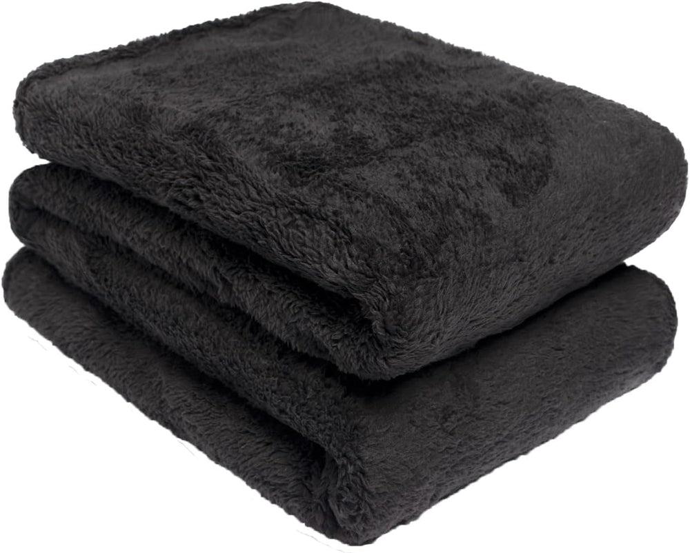 Brentford's Teddy Fleece Blanket, Pătură mare pentru pat, plușată, super moale, caldă, pentru canapea, pat, cuvertură de pat, negru - 150 X 200 Cm Paturi si Cuverturi Besuche den Brentfords-Store Negru 150 X 200 Cm
