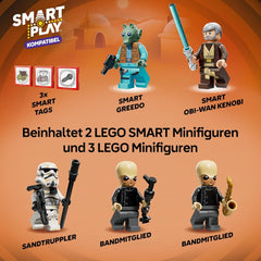 LEGO Star Wars 75425 SMART Play: Mos Eisley Cantina - Kompatibles Interaktives Spielzeug inkl. 3 SMART Tags und 2 Minifiguren - Geschenkidee für Jungen und Mädchen ab 8 Jahren & Erwachsene Fans