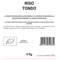 Orez rotund organic 5 kg