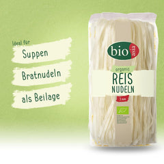 BIOASIA Tăiței de orez organici, tăiței asiatici din făină de orez 100% organică, fără gluten și vegani, 1 x 200 g
