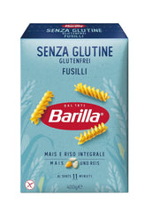 Paste Barilla Fusilli fără gluten, făcute din porumb și orez delicios – perfecte pentru persoanele cu boală celiacă sau intoleranță la gluten 400g