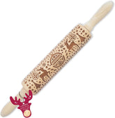 Sucitor din lemn Scrap Cooking „Xmas” cu motive de Crăciun – rolă de embosat cu decorațiuni în relief pentru fursecuri – accesoriu decorativ – 5242