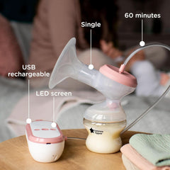 Tommee Tippee Made for Me Pompă de sân electrică unică, aspirație puternică Accesorii Hrana si Alaptare Bebe Naty Shop