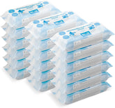 Șervețele umede pentru bebeluși ultrasensibile de la Amazon, 100% fibre vegetale, 99% apă, 1080 de șervețele, fără parfum, 18 pachete a câte 60 de șervețele fiecare (vândute anterior sub marca Mama Bear, produs identic)