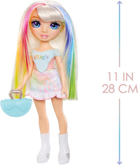Rainbow High My Fashion Style Doll - Amaya - 28 cm Regenbogenfarbene Modepuppe mit Aufsehenerregendem Outfit und Schicker Handtasche, zum Spielen, Bewegen, Sammeln, Für Kinder von 4 bis 12 Jahren
