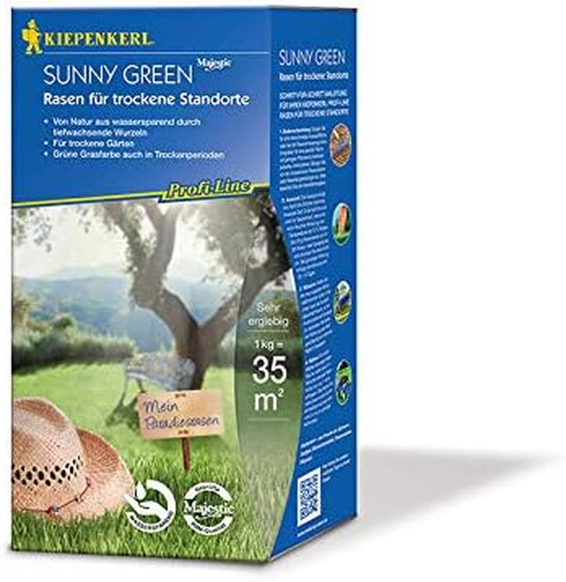 Rasensamen - Profi-Line Sunny Green - Rasen Für Trockene Standorte (1 Kg) Von Kiepenkerl