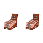 Ciocolată dublă cu nuci - Fursecuri vegane, fără gluten, fără soia, organice, cu caju și ovăz - 12 x 50g pachet multiplu (pachet de 2)
