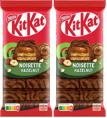 Nestlé Hazelnut Bar, napolitană crocantă cu umplutură cremoasă de alune și acoperită cu ciocolată marmorată, pachet de 2 (1 x 99g)